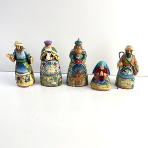 READ Jim Shore Nativity Set Christmas 2006 Wisemen Mary Joseph 4008789